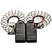 Spazzole di carbone per DeWalt DW650E - 6,4 x 10 x 17,5 mm - coppia - Foto miniatura 1
