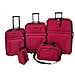Set Da Viaggio Trolley E Borse 5 Pz Rosso - Foto miniatura 1