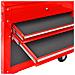 Carrello Portautensili Da Officina Con 2 Cassetti Rosso - Foto miniatura 5