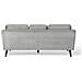 Divano A 3 Posti In Tessuto Grigio Chiaro Lokka - Foto miniatura 17
