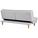 Divano Letto A 3 Posti In Tessuto Grigio Chiaro Alsten - Foto miniatura 14