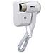 Asciugacapelli Parete Muro Hotel Phon Asciuga Capelli Bagno 1300w 2 Ingressi Usb - Foto miniatura 3