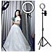 Luce Ad Anello 30cm Per Smartphone Con Treppiede 190cm Led Ring Fill Light Professionale - Foto miniatura 2