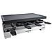 Raclette e Griglia RC 68 per 8 Persone Piastre In Alluminio Potenza 1200 W Colore Nero  - Foto miniatura 1