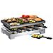 Raclette e Griglia RC 68 per 8 Persone Piastre In Alluminio Potenza 1200 W Colore Nero  - Foto miniatura 2