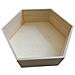 Scaffale Esagonale In Legno 36 X 31 X 10 Cm - Foto miniatura 1