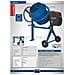 Betoniera Elettrica 140l 550w Mix140 Impastatrice Miscelatore Cemento - Foto miniatura 6