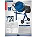 Betoniera Elettrica 140l 550w Mix140 Impastatrice Miscelatore Cemento - Foto miniatura 7