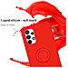 Cadorabo Custodia Compatibile Con Samsung Galaxy A33 5g In Liquid Rosso - Coperchio Protettivo In Silicone Tpu Flessibile Con Anello - Foto miniatura 2