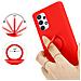 Cadorabo Custodia Compatibile Con Samsung Galaxy A33 5g In Liquid Rosso - Coperchio Protettivo In Silicone Tpu Flessibile Con Anello - Foto miniatura 5