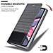 Custodia Compatibile Con Apple Iphone 11 (xi) In Grigio Nero - Coperchio Protettiva Con Chiusura Magnetica, Funzione Stand E Tasca Per Le Carte - Foto miniatura 7