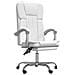 Poltrona Da Ufficio Reclinabile Bianca In Similpelle - Foto miniatura 2