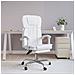Poltrona Da Ufficio Reclinabile Bianca In Similpelle - Foto miniatura 1