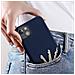 Cover Per Iphone 15 Plus Semi-rigida Soft-touch Serie Fast Cover Blu Scuro - Foto miniatura 4