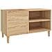 Mobile Porta Dischi Rovere Sonoma 84,5x38x48 Legno Multistrato - Foto miniatura 1