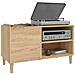 Mobile Porta Dischi Rovere Sonoma 84,5x38x48 Legno Multistrato - Foto miniatura 3