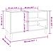Mobile Porta Dischi Rovere Sonoma 84,5x38x48 Legno Multistrato - Foto miniatura 7