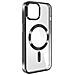 Cover Magsafe Trasparente Bordo Nero Per Iphone 15 Plus Metallic - Foto miniatura 1