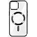 Cover Magsafe Trasparente Bordo Nero Per Iphone 15 Plus Metallic - Foto miniatura 5