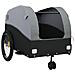 Rimorchio Da Bici Nero E Grigio 45 Kg In Ferro - Foto miniatura 9