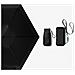 Ombrello Da Sole E Pioggia, Ombrello Tascabile Pieghevole A 5 Sezioni Black - Foto miniatura 5