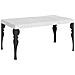 Tavolo Allungabile 90x140/244 Cm Paxon Premium Bianco Frassino Telaio Antracite - Foto miniatura 1