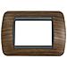Placchetta Compatibile Living 3 Posti Legno Scuro 3 Copri Interruttore Cl 119-03 - Foto miniatura 1
