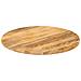 Piano Per Tavolo 90x3,8 Cm Rotondo In Legno Massello Di Mango - Foto miniatura 2