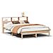 Letto Libreria Senza Materasso 120x200cm Legno Massello Di Pino - Foto miniatura 2