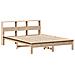 Letto Libreria Senza Materasso 120x200cm Legno Massello Di Pino - Foto miniatura 3