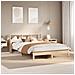 Letto Libreria Senza Materasso 120x200cm Legno Massello Di Pino - Foto miniatura 1