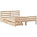 Letto senza Materasso 120x200 cm in Legno Massello di Pino - Foto miniatura 4