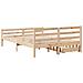 Letto senza Materasso 120x200 cm in Legno Massello di Pino - Foto miniatura 7