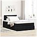 Pouf Letto Con Materasso Nero 120x190 Cm Velluto - Foto miniatura 3