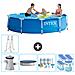 Piscina Fuori Terra - In Giro - 305x305x76 Cm - Blu - Include Accessori Coordinati Cb20 - Foto miniatura 1