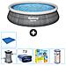 Piscina Fuori Terra - In Giro - 457x84 Cm - Grigio - Include Accessori Coordinati Cb16 - Foto miniatura 1