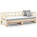 Lusso Casadino -  Dormeuse Estraibile Legno Massello Pino 2x(90x200) Cm - Foto miniatura 4