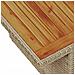 Set da Pranzo da Giardino da 8 Pezzi con Cuscini Beige Rattan Sintetico Acacia - Foto miniatura 8