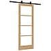 Porta Scorrevole  con Set di Accessori ORKDAL 73,5x198,5 cm, Porta Interna  con Vetro ORKDAL 73,5x198,5x4 cm in Legno Massello di Pino - Foto miniatura 1