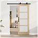 Porta Scorrevole  con Set di Accessori ORKDAL 73,5x198,5 cm, Porta Interna  con Vetro ORKDAL 73,5x198,5x4 cm in Legno Massello di Pino - Foto miniatura 3
