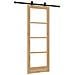Porta Scorrevole  con Set di Accessori ORKDAL 73,5x198,5 cm, Porta Interna  con Vetro ORKDAL 73,5x198,5x4 cm in Legno Massello di Pino - Foto miniatura 6