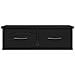 Mensola a cassetto da parete  Nero Rovere 60x26x18,5cm Legno ingegnerizzato - Foto miniatura 7