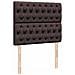 Giroletto a Molle con Materasso Marrone Scuro 120x200cm Tessuto - Foto miniatura 9