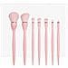 Set Di 7 Pennelli Da Trucco Rosa - Setole Sintetiche Morbide, Strumenti Essenziali Di Bellezza - Foto miniatura 1