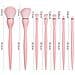 Set Di 7 Pennelli Da Trucco Rosa - Setole Sintetiche Morbide, Strumenti Essenziali Di Bellezza - Foto miniatura 2