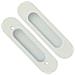 Set Maniglie A Scomparsa Per Porte Scorrevoli - Lega Di Zinco, Vari Colori White - Foto miniatura 3