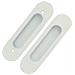 Set Maniglie A Scomparsa Per Porte Scorrevoli - Lega Di Zinco, Vari Colori White - Foto miniatura 4