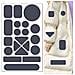 Kit Di 10 Toppe Autoadesive Impermeabili In Nylon Per Riparazione Giacche A Vento Grey - Foto miniatura 2