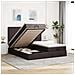 Struttura Letto Pouf con Materassi 160x200 cm in Tessuto - Foto miniatura 2