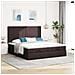 Struttura Letto Pouf con Materassi 160x200 cm in Tessuto - Foto miniatura 3